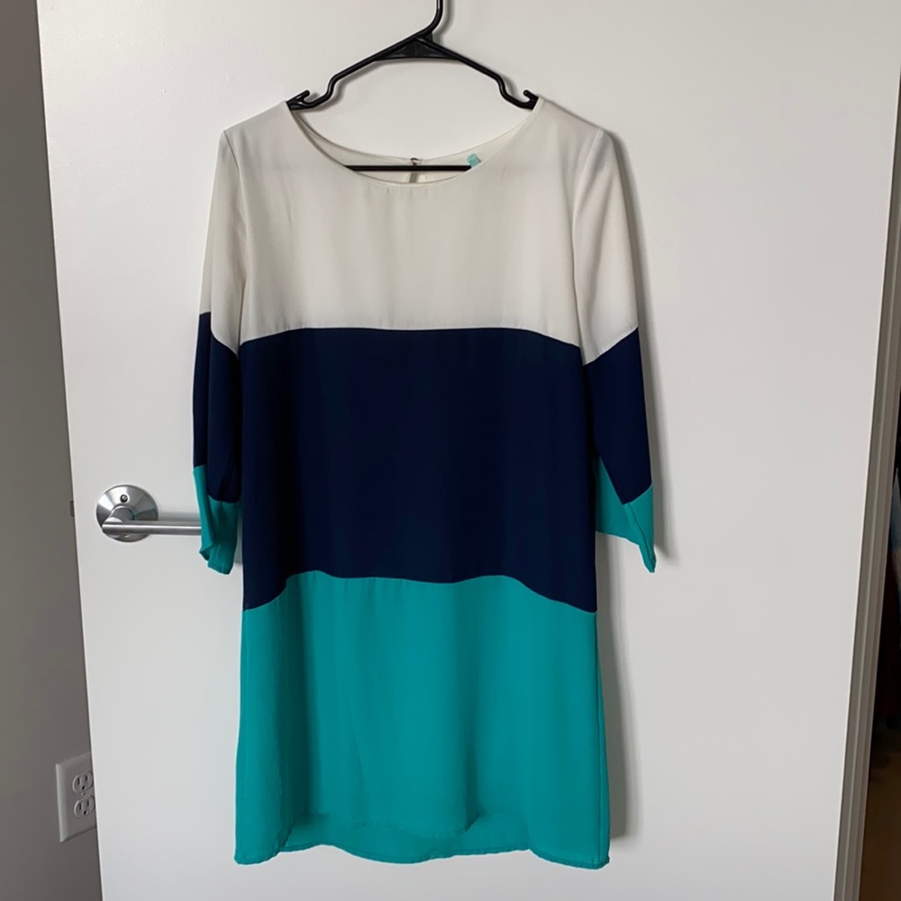 Lulu Color Block Shift Dress